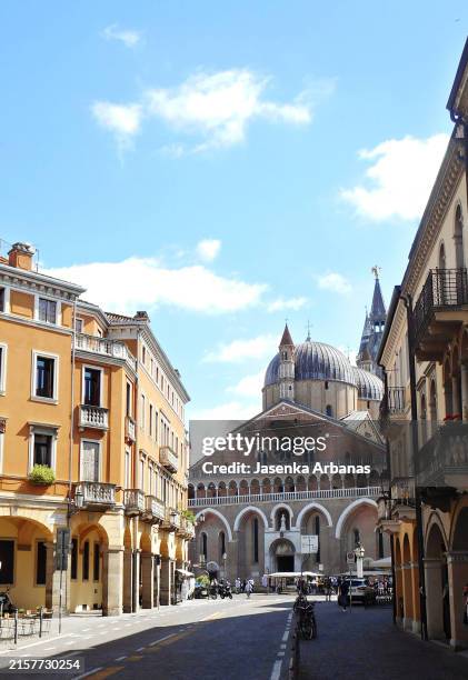 the pontificial basilica of saint anthony,padua,itaĺy - padua stock pictures, royalty-free photos & images