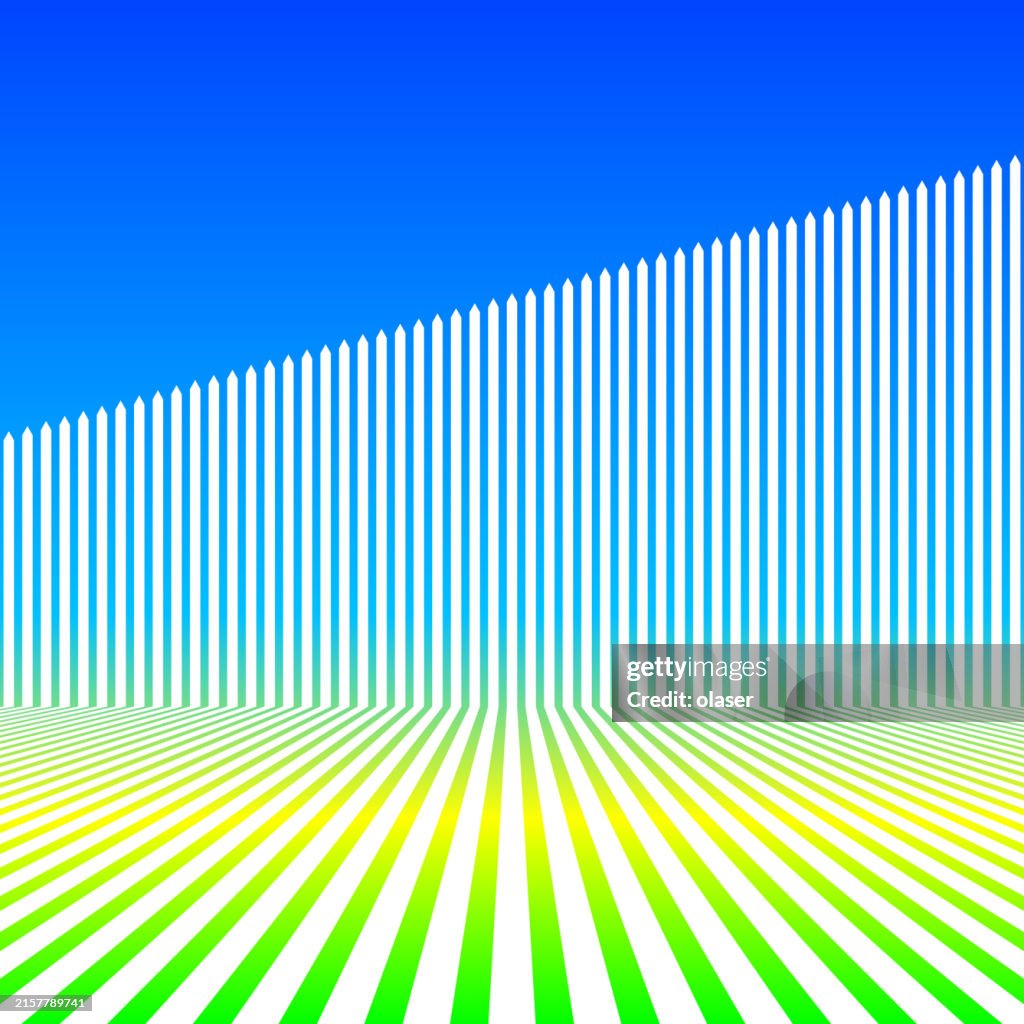 3d Bar Graph Showing Progress On Wall High-Res Vector Graphic - Getty ...