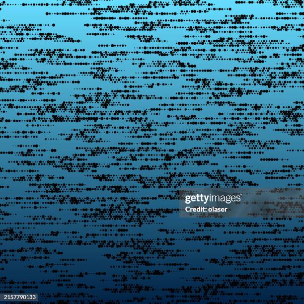 small dots, different sizes, different colors, in lines as textile or message. - digitalization background stock illustrations