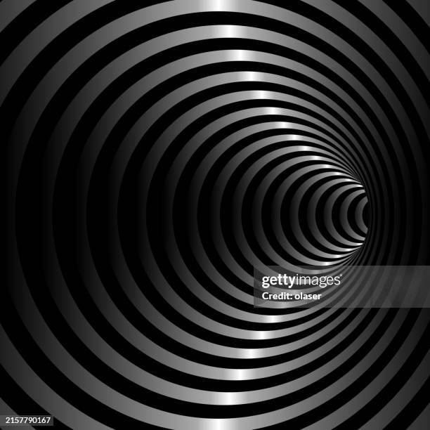 tunnel turning. 3d vector - bright future stock illustrations