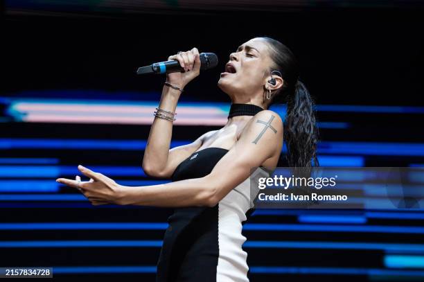 Getty Rudia Elodie performs at the Radio 105 Summer Festival on June 14, 2024 in ...