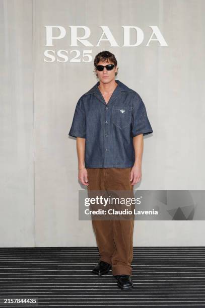 Andrea Faccio attends the Prada Spring/Summer 2025 Menswear Fashion Show on June 16, 2024 in Milan, Italy.