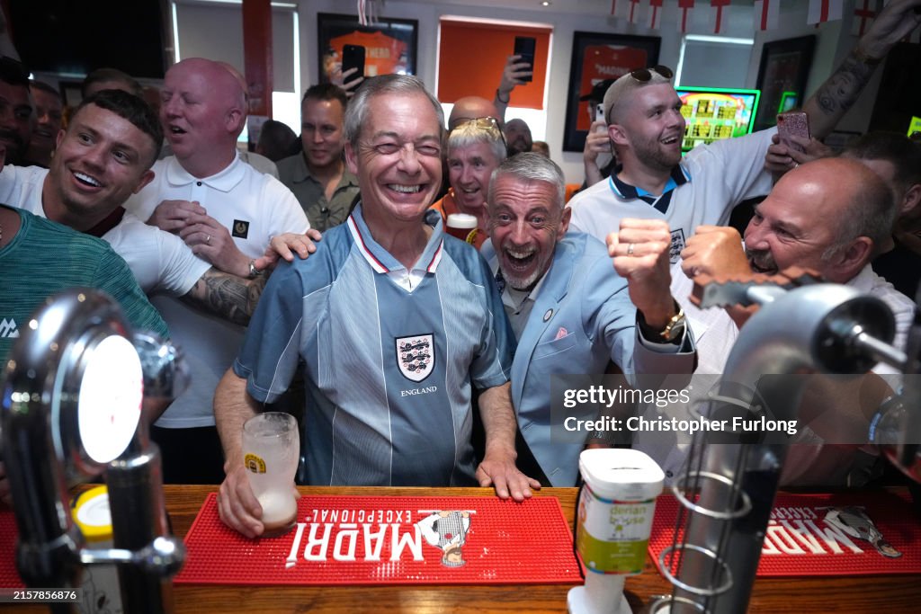 Nigel Farage Delivers Speech At Blackpool Event