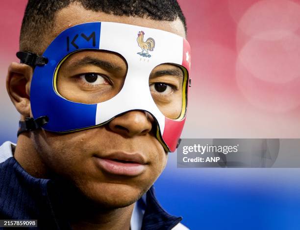 Kylian Mbappe during a training session of the France national football team at the Leipzig Stadium on June 20, 2024 in Leipzig, Germany. France is...