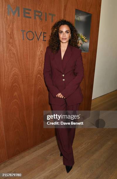 Anna Shaffer attends the MERIT & TOVE dinner to celebrate the launch of their signature bag collaboration on June 20, 2024 in London, England.