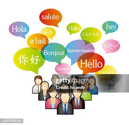 Multilanguage Greetings Multiple Languages Say Hello High-Res Vector Graphic - Getty Images