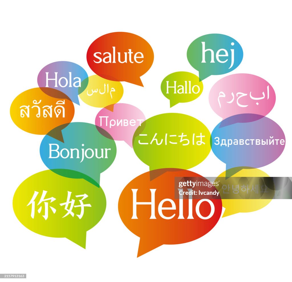Multiple languages say "hello"