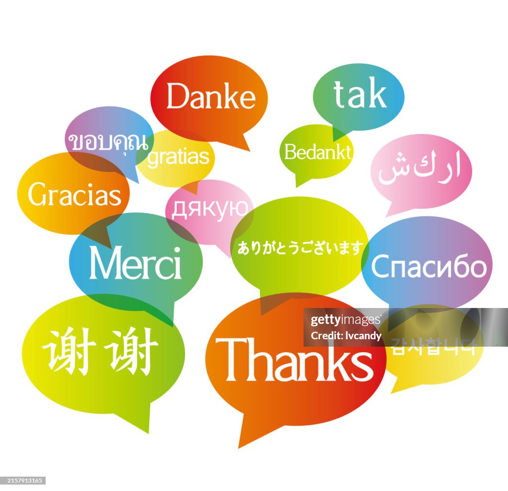 Multiple languages say "thanks"