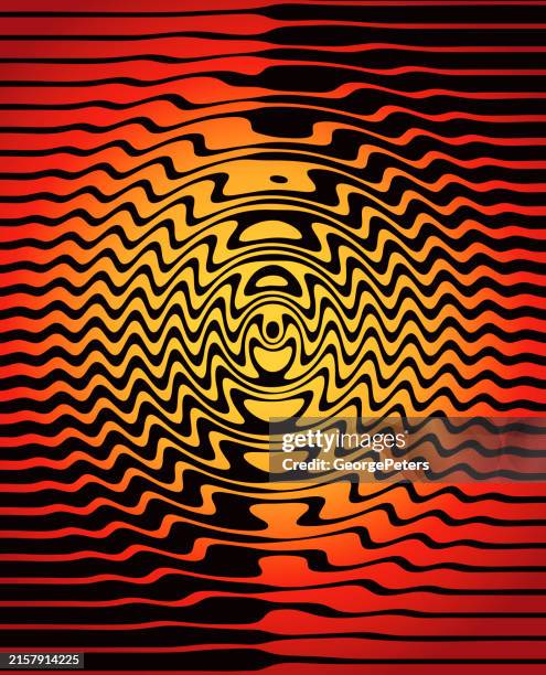 abstract ripples spreading across liquid - rhythm stock illustrations