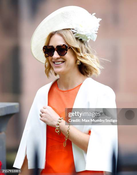 Rose van Cutsem attends the wedding of Hugh Grosvenor, Duke of Westminster and Olivia Henson at Chester Cathedral on June 7, 2024 in Chester,...