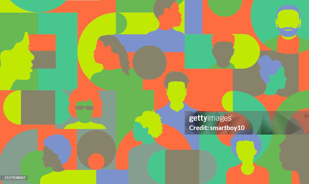Geometric Pattern With Black Community High-Res Vector Graphic - Getty ...