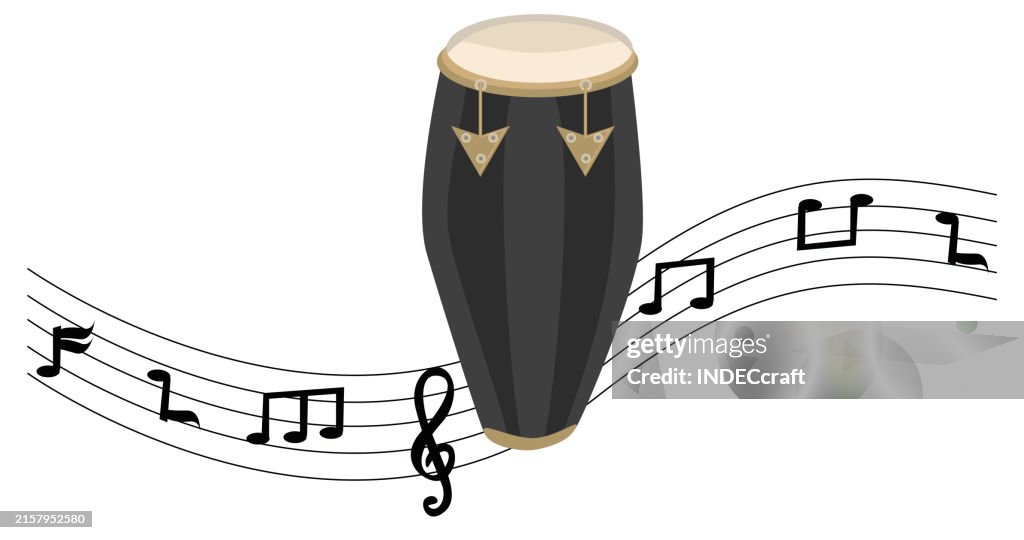 Conga with musical note