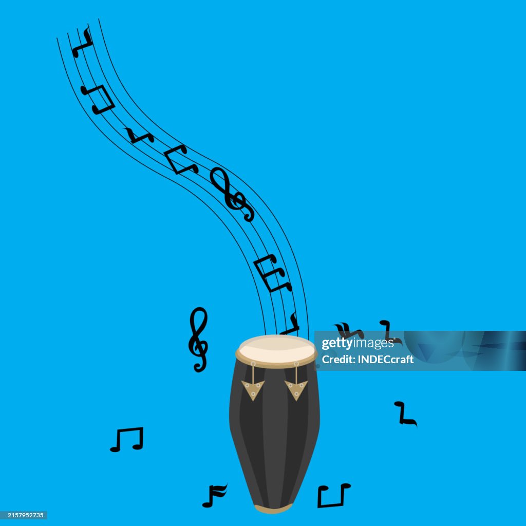 Conga with musical note