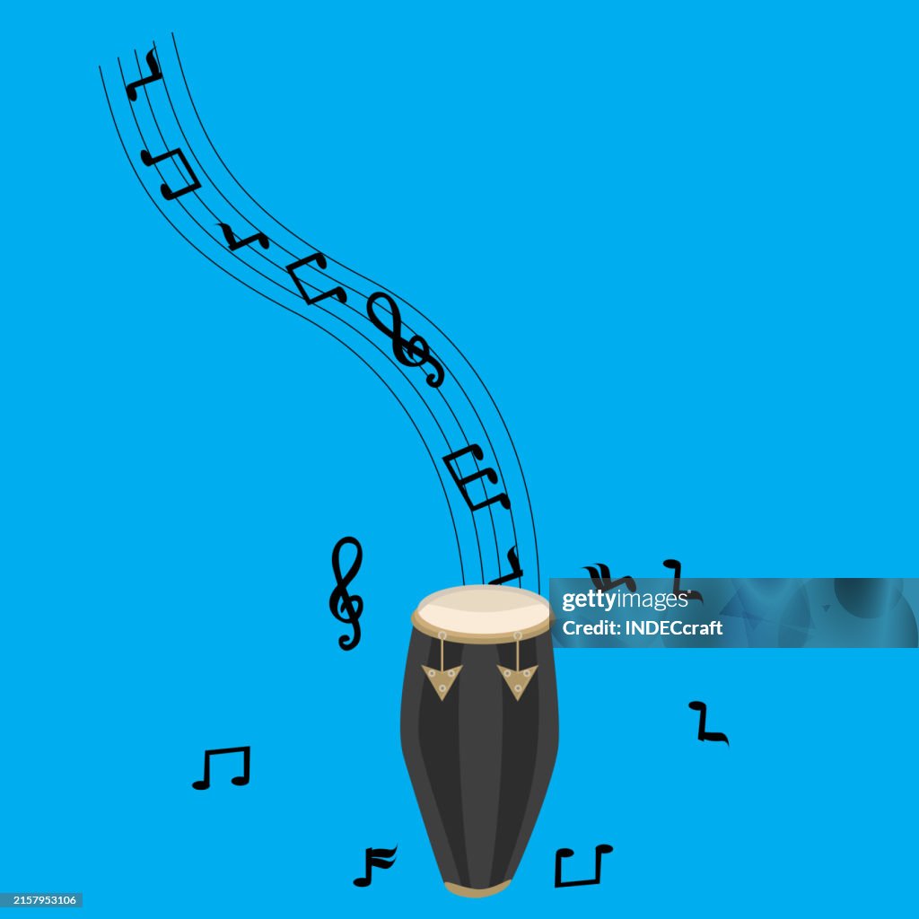 Conga with musical note