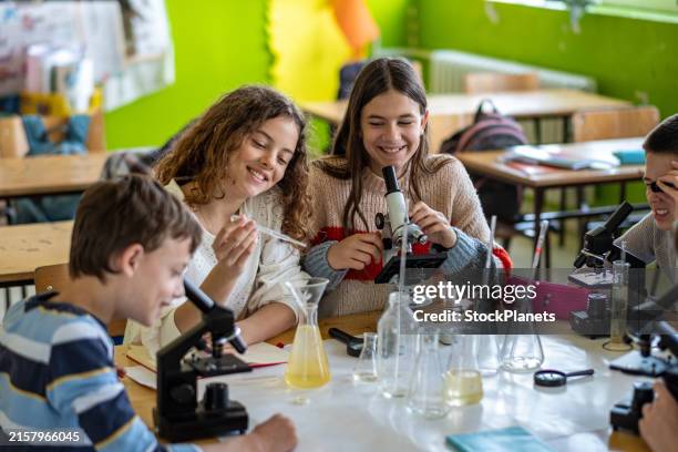 Students In Science 129 Students Laughing While Doing Science Projects Stock Photos, High ...