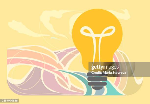 perfect for creative concept ideas - tangled lights stock illustrations