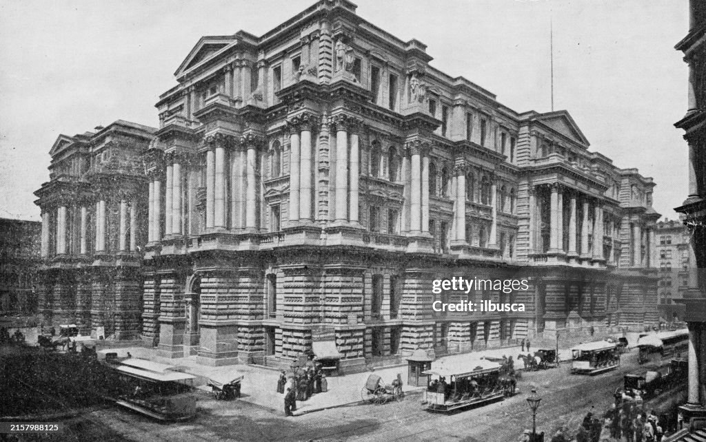 Antique Photograph Of Chicago City Hall And Cook County Court House Antique Photograph Of Chicago City Hall And Cook County Court House