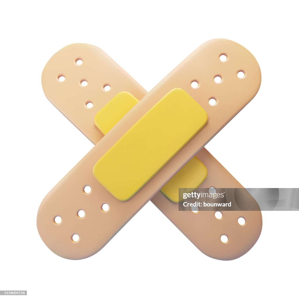 3d Medical Plaster. Vector