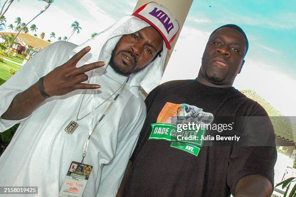 Poe The Rapper Rapper Trick Daddy and Poe Boy Records executive E-Class attend the ...
