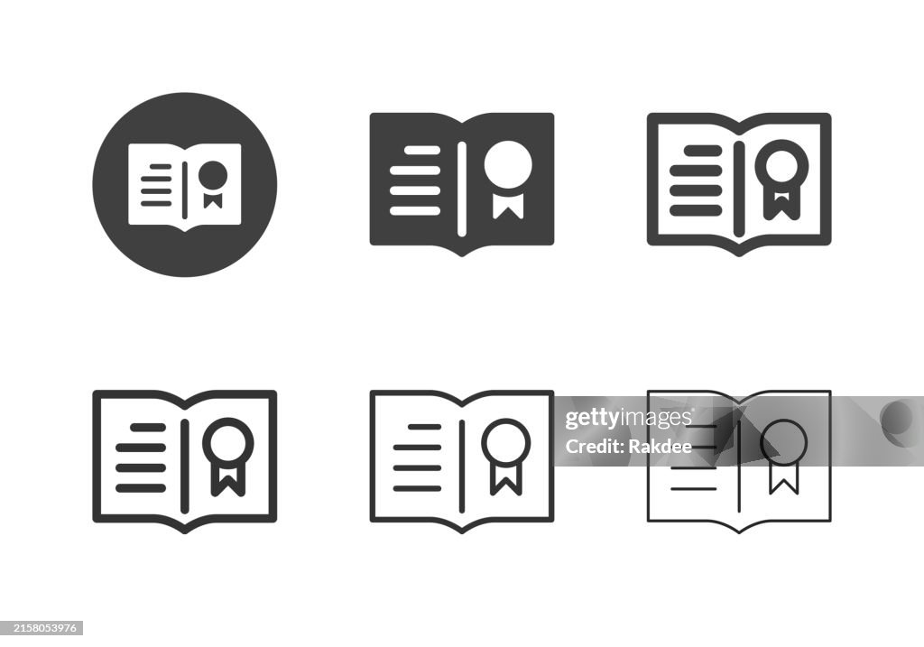Diploma Book Icons - Multi Series