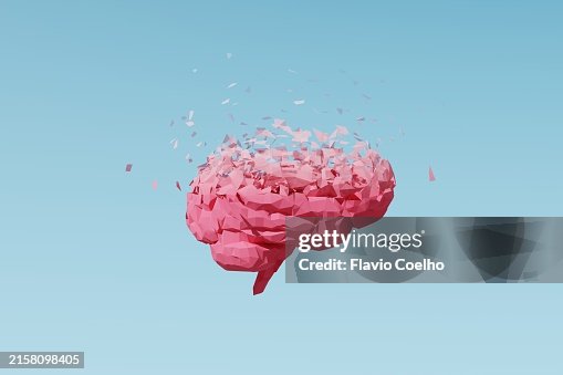 Brain memory loss concept Brain memory loss concept