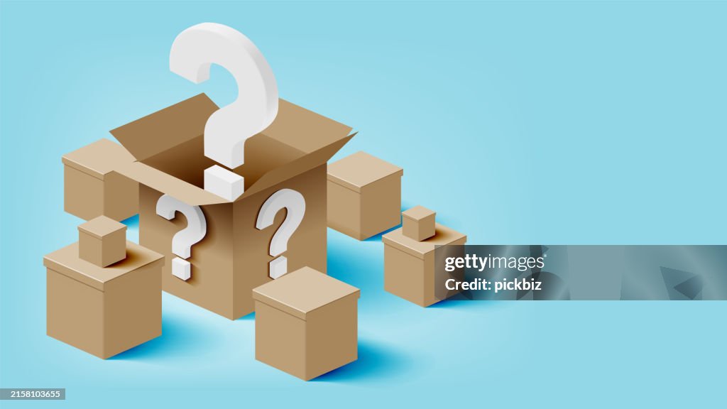 Question Mark Boxing Mystery Boxes With Question Marks For Surprising Unboxing Experience ...