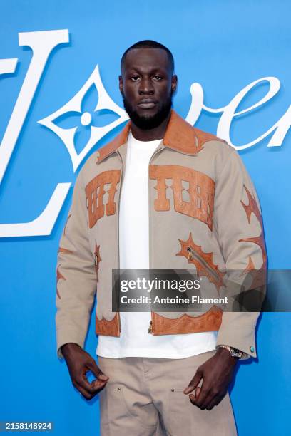 Stormzy attends the Louis Vuitton Menswear Spring/Summer 2025 show as part of Paris Fashion Week on June 18, 2024 in Paris, France.