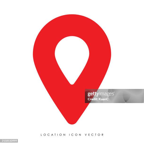 map pin icon vector illustration. - marker font stock illustrations