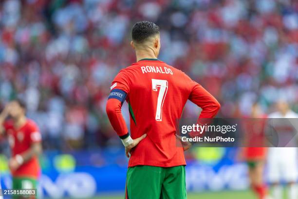 Cristiano Ronaldo is playing during the UEFA Euro 2024 Group F match between Turkiye v Portugal, at the BVB Stadion Dortmund in Dortmund, Germany, on...