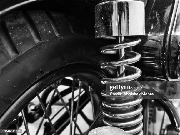motorcycle suspension - shock absorber stock pictures, royalty-free photos & images