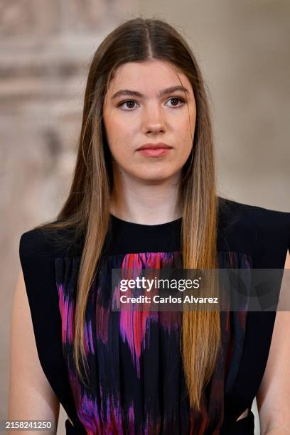 Princess Sofia of Spain attends the solemn release of the royal guard during the celebration events of the 10th anniversary of the proclamation of...