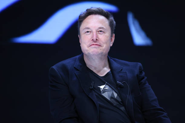 Elon Musk attends 'Exploring the New Frontiers of Innovation: Mark Read in Conversation with Elon Musk' session during the Cannes Lions International...