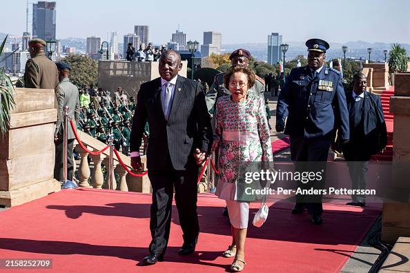 President Cyril Ramaphosa Of South Africa Arrives With His Wife News president-cyril-ramaphosa-of-south-africa-arrives-with-his-wife-news