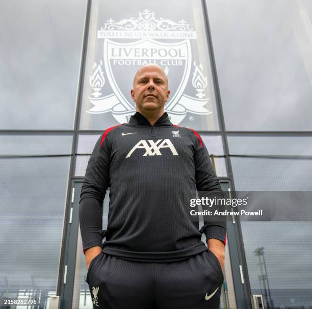 Arne Slot new first team manager of Liverpool Football Club at AXA Training Centre on June 19, 2024 in Kirkby, England.