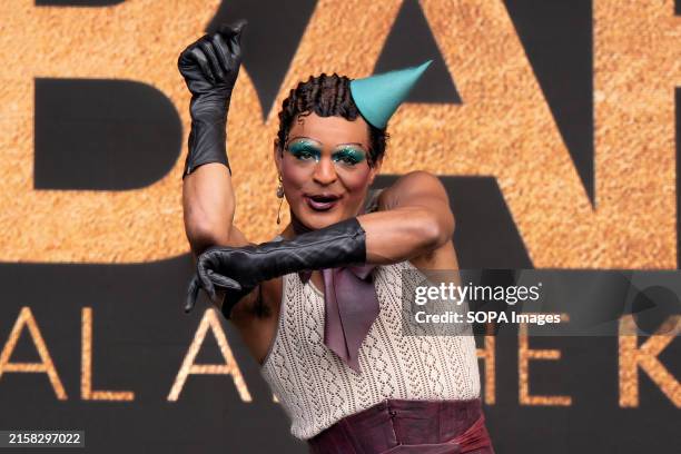 Layton Williams performs as Emcee in Cabaret on stage at West End Live. Musical Theatre shows from the West End and touring shows all come to perform...