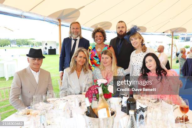 Stuart Watts, Kristian Lokka, Lady Victoria Hervey, JoJo Dye, Meredith Ostrom, Ingo Othala, Julia Verdin and Brigitte Othala von Habsburg attend the...