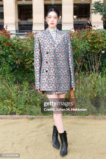 Ayaka Miyoshi attends the Kenzo Menswear Spring/Summer 2025 show as part of Paris Fashion Week on June 19, 2024 in Paris, France.