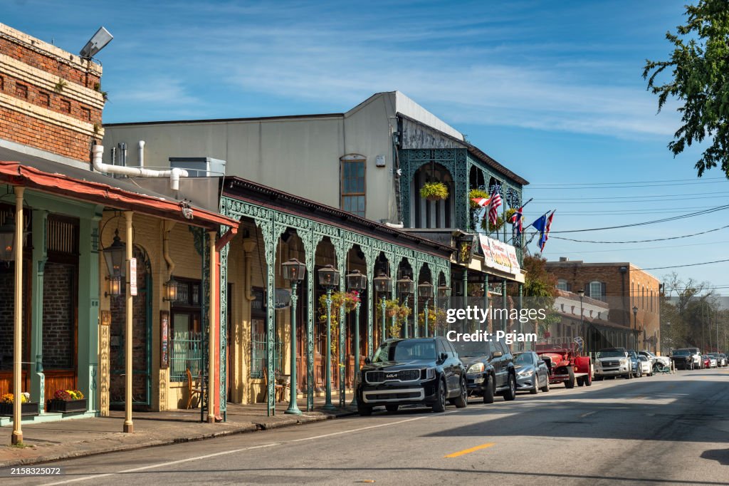 Pensacola, Florida downtown historic Main Street on the Gulf of Mexico USA
