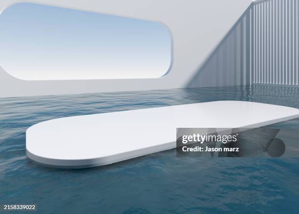 3d rendering exhibition background - white shadow box stock pictures, royalty-free photos & images
