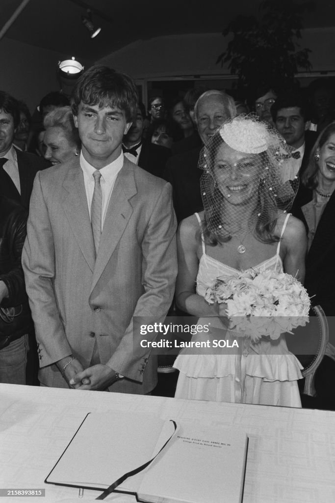 Henri Leconte et Brigitte Drut