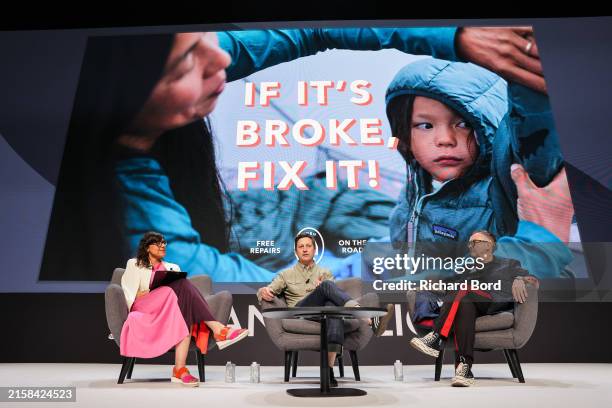 Shailja Dube of Institute of Positive Fashion Lead at British Fashion Council, Marketing and Product Director of Patagonia Tyler LaMotte and Fashion...