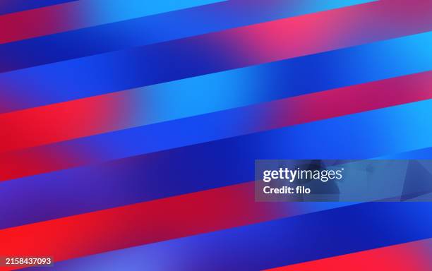 patriotische blau rot unschärfe streifen amerikanisch modern farbverlauf unschärfe hintergrund - wirkung stock-grafiken, -clipart, -cartoons und -symbole