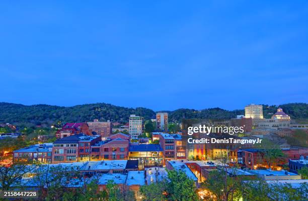 downtown asheville, north carolina - asheville stock pictures, royalty-free photos & images