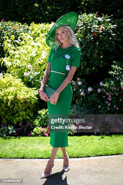 Nikki Sharp attends the 3rd day of Royal Ascot at Ascot Racecourse on June 20, 2024 in Ascot, England.