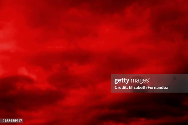 abstract dark red background. dramatic red sky. - blood texture stock pictures, royalty-free photos & images