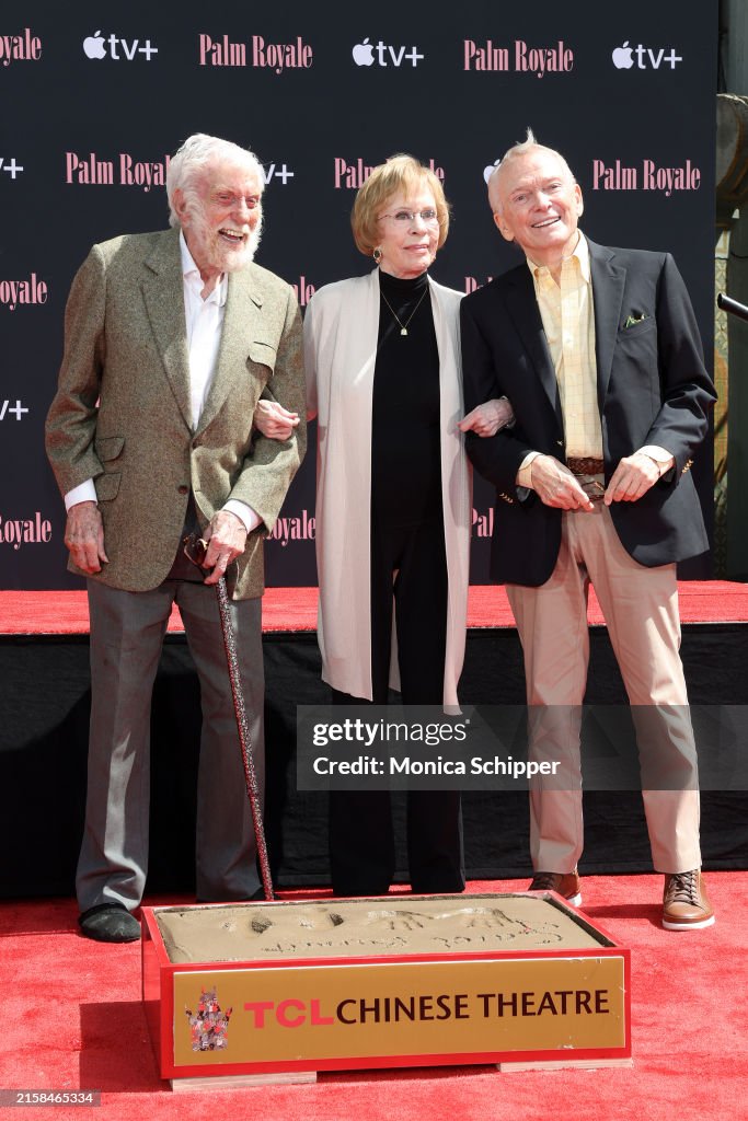 Carol Burnett Hand And Footprint In The Cement Ceremony At TCL Chinese Theatre