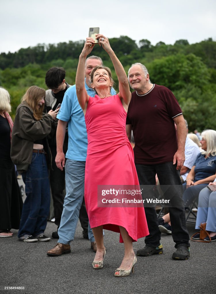 Reform Uk Spring Rally Katie Hopkins attends a Reform UK rally on June 24, 2024 in Newton ...