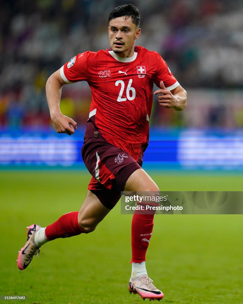 Packy Rieder Fabian Rieder of Switzerland during the UEFA Euro 2024 match between ...