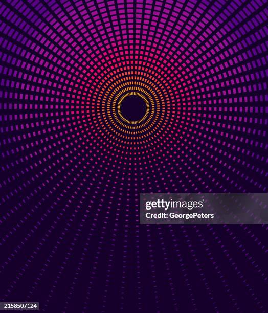 circlular frame with light beams - 3d disc stock illustrations