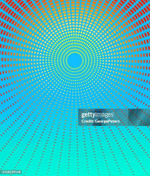 circlular frame with light beams - light blue gradient background stock illustrations